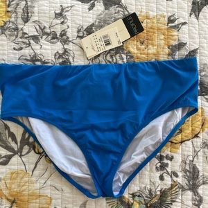 Profile  by Gottex high waist bikini bottom in royal blue